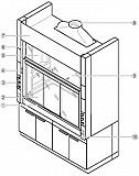 Вытяжной шкаф с боковыми инсталляциями WALDNER