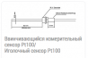 Угвинчуватися вимірювальний сенсор Aditec Pt100 з FEP (силіконовим)