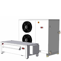 Eismaschine mit separater Kühleinheit Maja RVH 3000 L