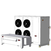 Ice maker with separate refrigeration unit Maja RVH 3000 LT