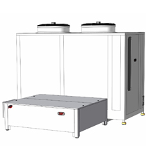 Ice maker with separate refrigeration unit Maja RVH 6000 LT