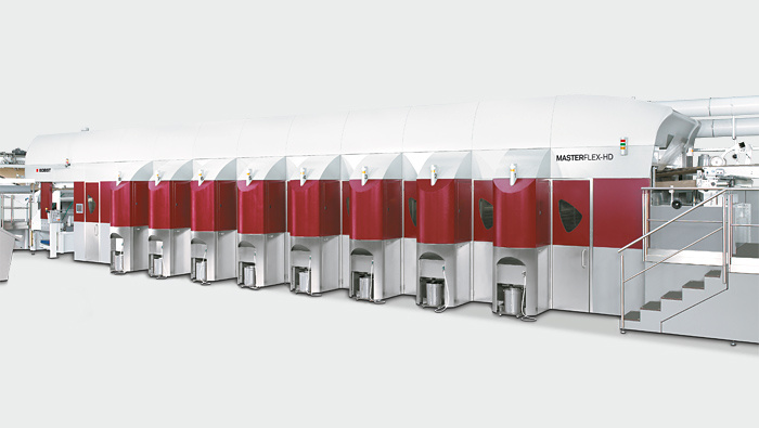 Sekcja maszyny drukarskiej fleksograficznej typ BOBST Masterflex-HD