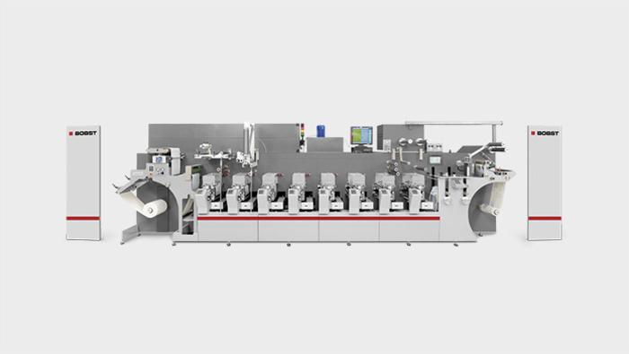 Sekcja maszyny drukarskiej fleksograficznej typu BOBST MX