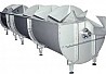 The cooling bath is used to cool poultry carcasses.