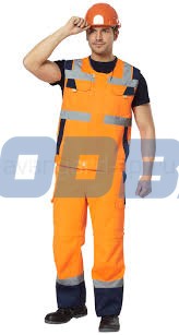 Set alarm Logistic, fabric mixed vest + pants shorts (orange Moscow - picture 1