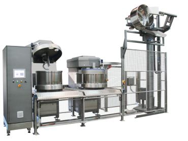 Spiral dough mixing machines with lower discharge VMI 280