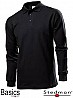 Polo shirt with long sleeves for men wholesale ST3400 black