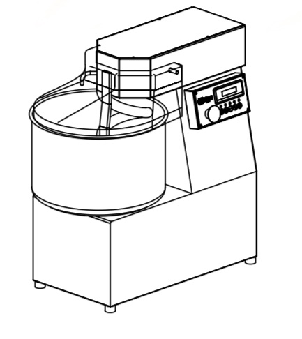 Mixer operator ZANOLLI GALASSIA 60 S spiral