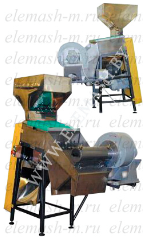Machine for cleaning nuts MUS-100SSh