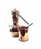 Alambik Italian production of 50 liters. Copper garden