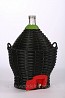 Wine bottle demijon with tap and 34 liter plastic lid