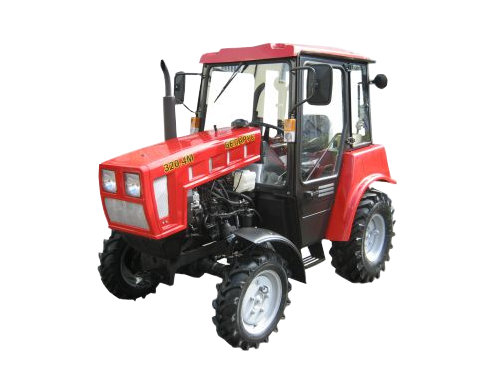 Tractor MTZ-320.4 (KUHN, blade, brush)