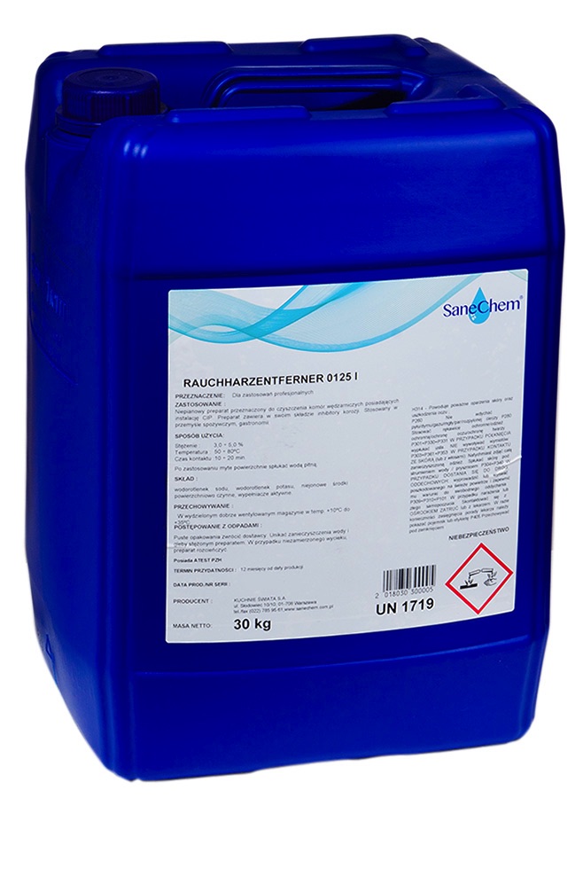 Alkalisch schäumendes Flüssigwaschmittel Rauchharzentferner 0125