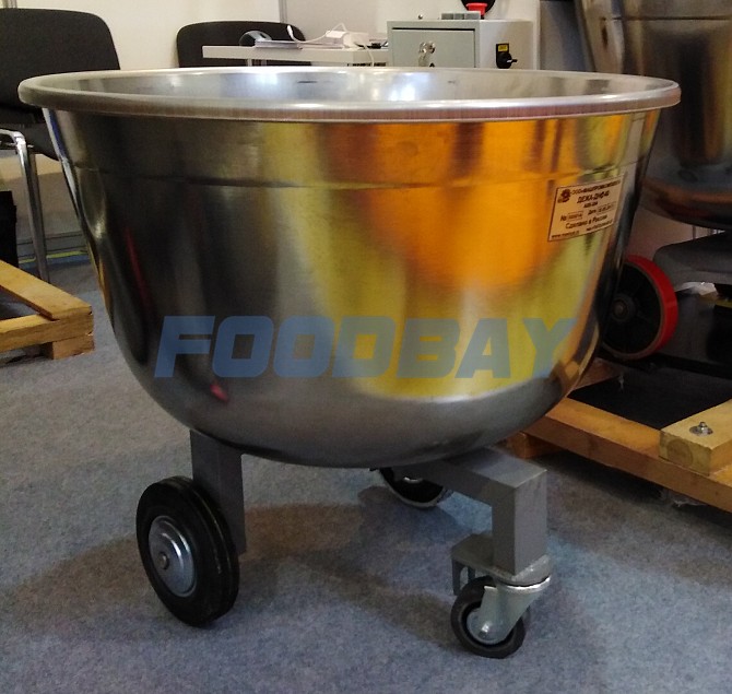 Bowl 140 l. stainless steel on welded carriage Voronezh - picture 1
