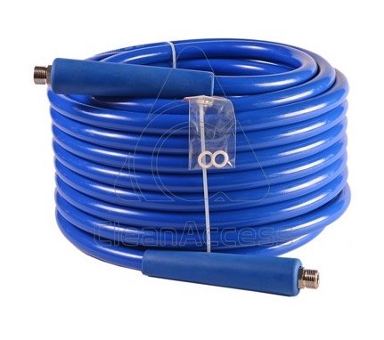 Ultra Hygienic® 25m hose with extruded stainless steel fittings. steel