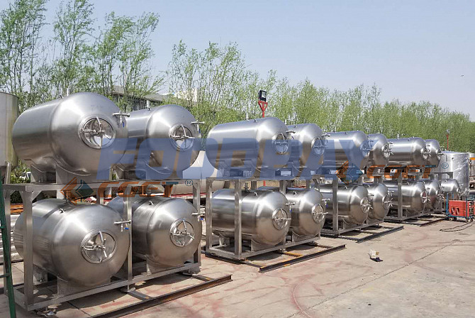 500L форфасах горизонтальний танк для зберігання готового пива Цзинань - зображення 1