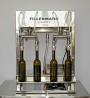 Semi-automatic bottling of wine, oil, juice, water, whiskey, moonshine, vodka