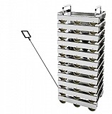 Racks for storage of tub-carts / cheburashka