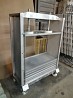 Stainless steel press frame for raw sausages