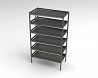 Fixed and mobile stainless steel shelving for defrost