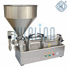 Piston dispenser for viscous and liquid products