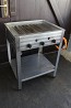 Stainless steel gas grill, gas grill with cast pan, gastro grill