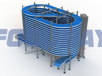 Spiral freezer for shock freezing at 200-250 kg / h Omsk - picture 1