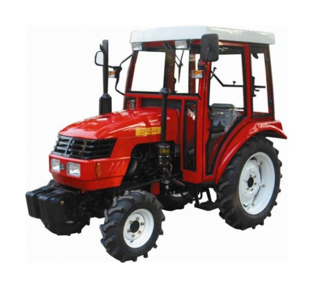 DongFeng DF-244 tractor without cab new in the parking lot of the enterprise