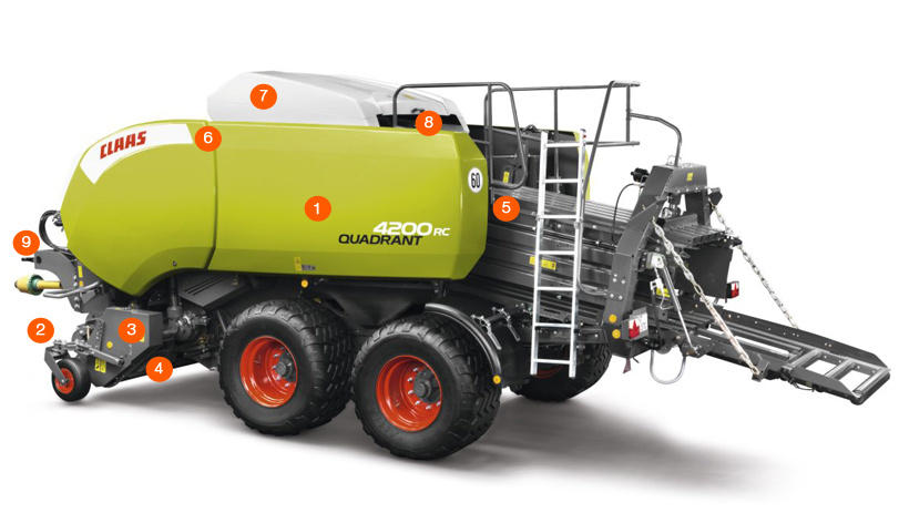 Крупнопакующий пресс-подборщик CLAAS Quadrant 4200 Москва - зображення 1