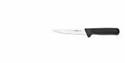 Нож разделочный 3169 с прямой рукояткой, 16 см, черная рукоятка