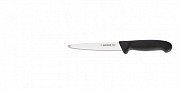 Gutting knife 3405 with steel tip, 16 cm, black hand