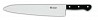 Cook's knife & quot; Santoku & quot; for slicing and shredding 8440 with handle & quot; POM & quot;