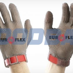 Перчатки кольчужные Euroflex Comfort 9590, 15 см, красный ремешок Вайблинген - зображення 1