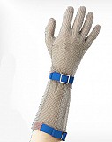 Handschuhe Kettenhemd Euroflex Comfort 9590, 19 cm, blaues Armband