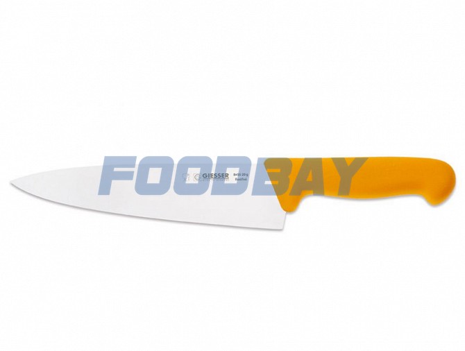 Нож поварской 8455, 23 см, желтая рукоятка GIESSER Вайблинген - изображение 1