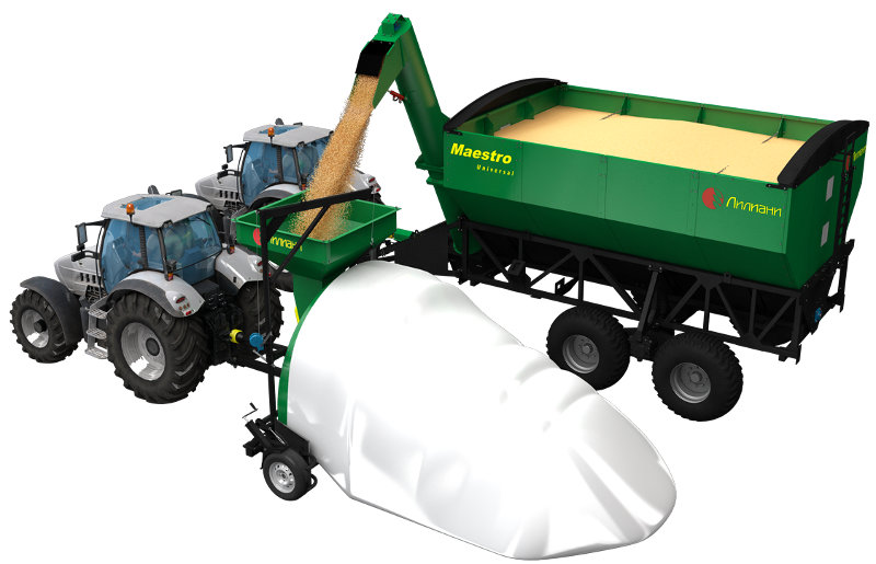 Grain bagging equipment