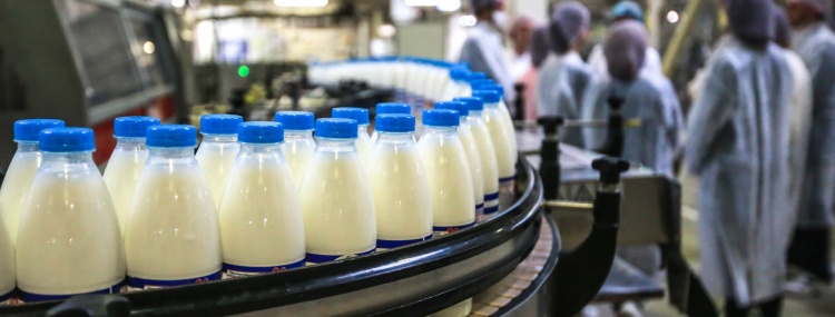 снижение производства молочных продуктов
