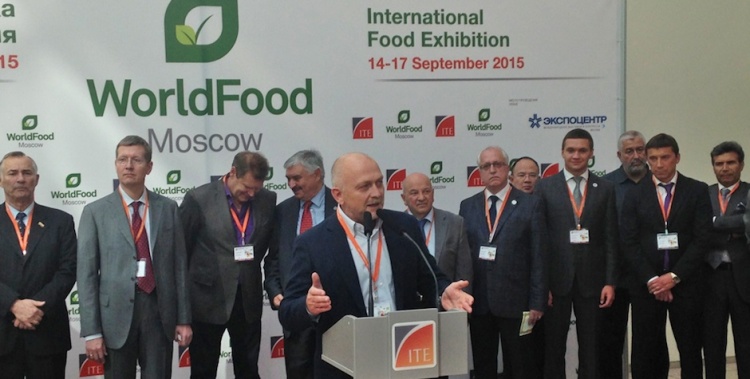 Открытие выставки World Food Moscow 2015
